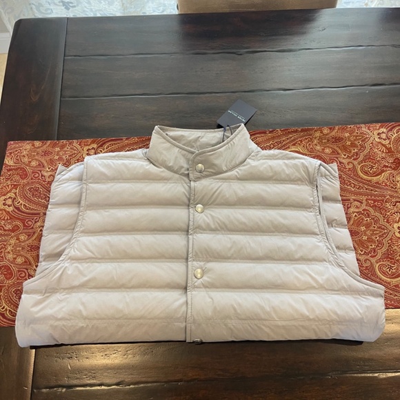 Peter Millar Men's Medium Quilted Puffer Regent Vest Gale Grey MSRP $285 - Picture 7 of 11